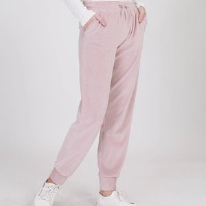 Double Zero Brand Velour Drawstring Pants